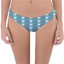 Swan Herd Houndstooth Pattern  Reversible Hipster Bikini Bottoms View3