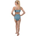 Swan Herd Houndstooth Pattern  Tied Up Two Piece Swimsuit View2