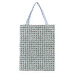 Amphibians Hopping Houndstooth Pattern Classic Tote Bag by emilyzragz