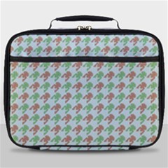 Amphibians Hopping Houndstooth Pattern Full Print Lunch Bag by emilyzragz