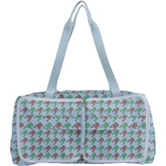 Amphibians Hopping Houndstooth Pattern Multi Function Bag by emilyzragz