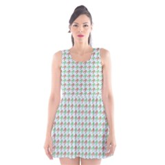 Amphibians Hopping Houndstooth Pattern Scoop Neck Skater Dress by emilyzragz