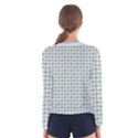 Amphibians Hopping Houndstooth Pattern Women s Long Sleeve Tee View2