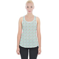 Amphibians Hopping Houndstooth Pattern Piece Up Tank Top by emilyzragz