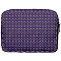 Luv Machine Robot Houndstooth Pattern (Purple) Make Up Pouch (Large) View2