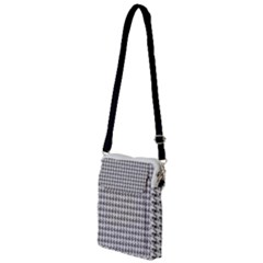 Luv Machine Robot Houndstooth Pattern (grey) Multi Function Travel Bag