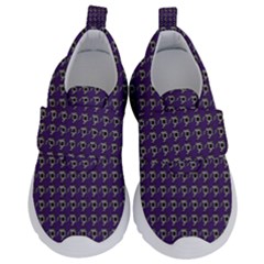 Luv Machine Robot Houndstooth Pattern (purple) Velcro Strap Shoes by emilyzragz