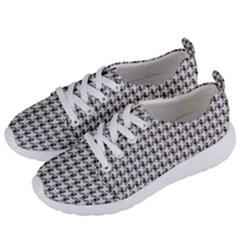 Luv Machine Robot Houndstooth Pattern (grey) Women s Lightweight Sports Shoes by emilyzragz