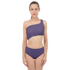 Luv Machine Robot Houndstooth Pattern (purple) Spliced Up Two Piece Swimsuit by emilyzragz