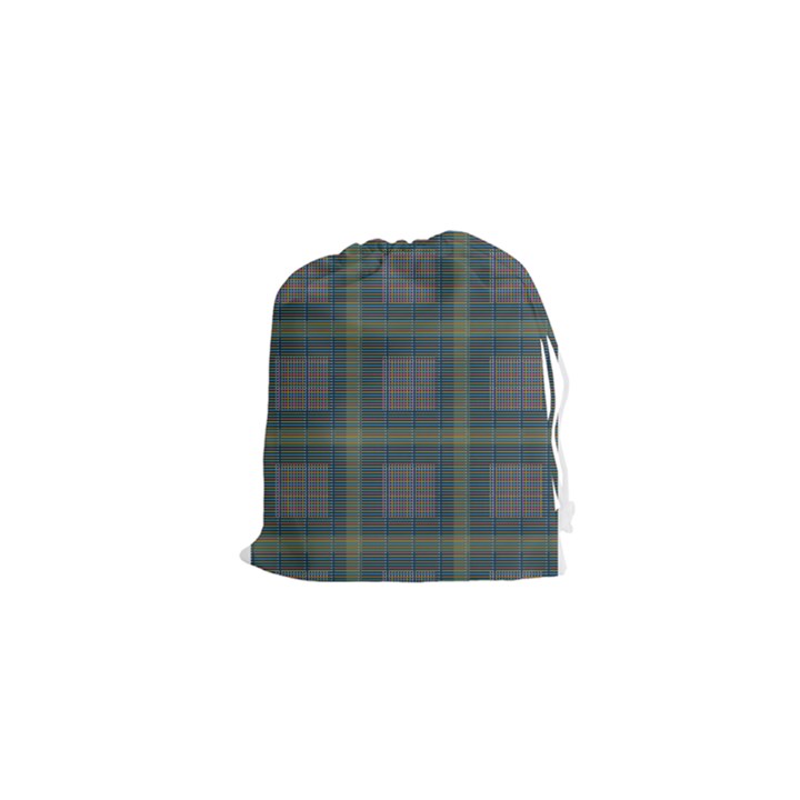 Plaid Pencil Crayon Pattern Drawstring Pouch (XS)