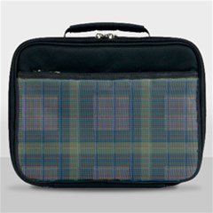 Plaid Pencil Crayon Pattern Lunch Bag by emilyzragz