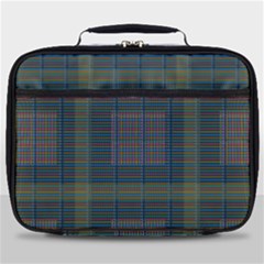 Plaid Pencil Crayon Pattern Full Print Lunch Bag by emilyzragz