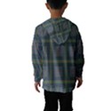 Plaid Pencil Crayon Pattern Hooded Windbreaker (Kids) View2