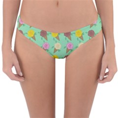 Roses Are Neapolitan Ice Cream Reversible Hipster Bikini Bottoms by emilyzragz