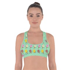 Roses Are Neapolitan Ice Cream Cross Back Sports Bra by emilyzragz