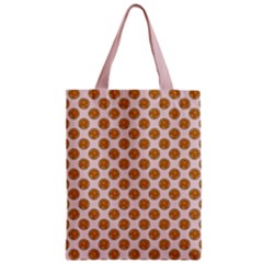 Waffle Polka Dot Pattern Zipper Classic Tote Bag by emilyzragz