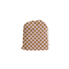 Waffle Polka Dot Pattern Drawstring Pouch (xs) by emilyzragz