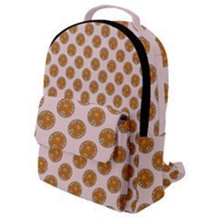 Waffle Polka Dot Pattern Flap Pocket Backpack (small)