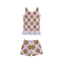 Waffle Polka Dot Pattern Kid s Boyleg Swimsuit View1