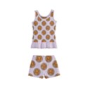 Waffle Polka Dot Pattern Kid s Boyleg Swimsuit View2