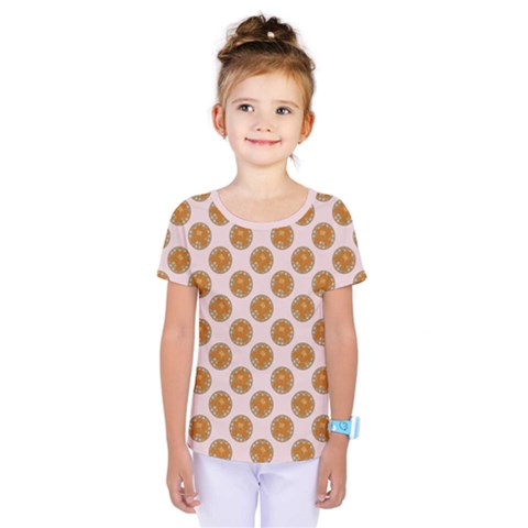 Waffle Polka Dot Pattern Kids  One Piece Tee by emilyzragz