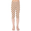 Waffle Polka Dot Pattern Kids  Capri Leggings  View1