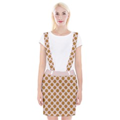 Waffle Polka Dot Pattern Braces Suspender Skirt by emilyzragz