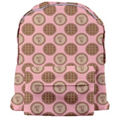 Qt Pie Polka Dot Pattern Giant Full Print Backpack by emilyzragz