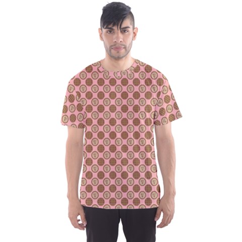 Qt Pie Polka Dot Pattern Men s Sports Mesh Tee by emilyzragz