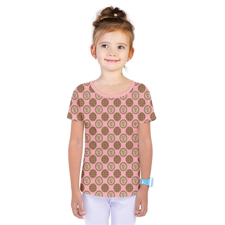 QT Pie Polka Dot Pattern Kids  One Piece Tee