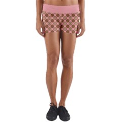 Qt Pie Polka Dot Pattern Yoga Shorts by emilyzragz