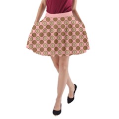 Qt Pie Polka Dot Pattern A-line Pocket Skirt by emilyzragz