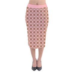 Qt Pie Polka Dot Pattern Velvet Midi Pencil Skirt by emilyzragz