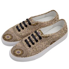 Moon Shine Over The Wood In The Night Of Glimmering Pearl Stars Women s Classic Low Top Sneakers by pepitasart