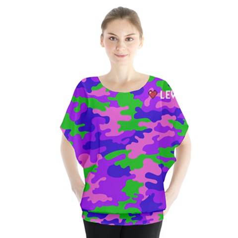 The Colors Of Gamers Batwing Chiffon Blouse by JessisArt