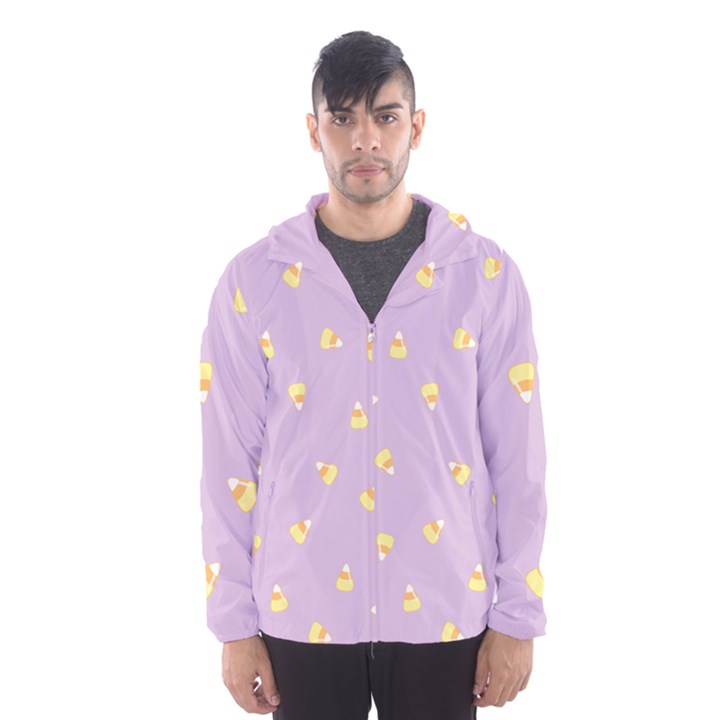 Candy Corn (Purple) Hooded Windbreaker (Men)