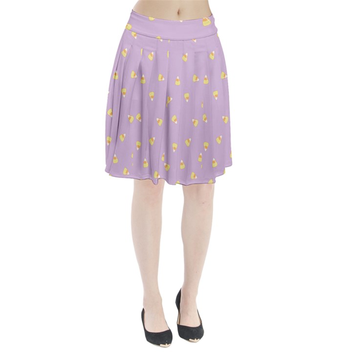 Candy Corn (Purple) Pleated Skirt