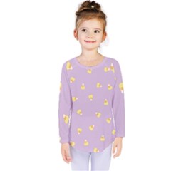 Candy Corn (purple) Kids  Long Sleeve Tee