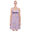 Candy Corn (Purple) Spaghetti Strap Velvet Dress View1