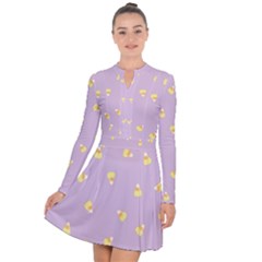 Candy Corn (purple) Long Sleeve Panel Dress