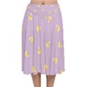 Candy Corn (Purple) Velvet Flared Midi Skirt View1