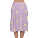 Candy Corn (Purple) Velvet Flared Midi Skirt View2