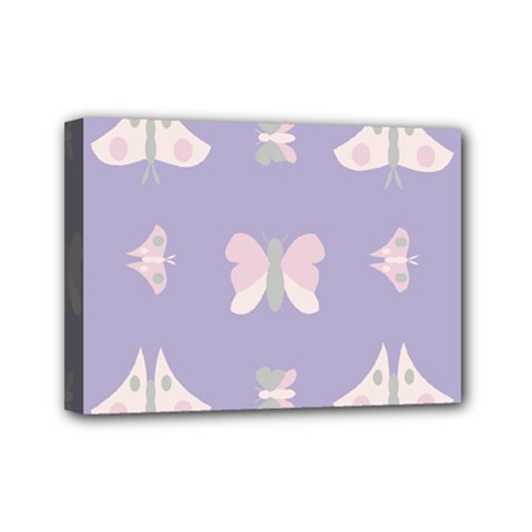 Butterfly Butterflies Merry Girls Mini Canvas 7  x 5  (Stretched)