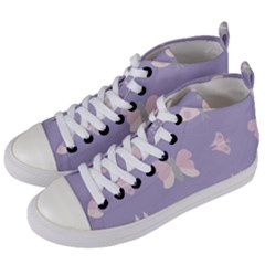 Butterfly Butterflies Merry Girls Women s Mid-top Canvas Sneakers by Sapixe