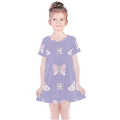 Butterfly Butterflies Merry Girls Kids  Simple Cotton Dress by Sapixe