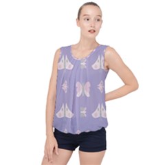 Butterfly Butterflies Merry Girls Bubble Hem Chiffon Tank Top by Sapixe