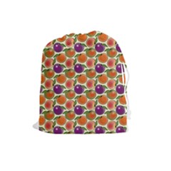 Fruit Tree Salad Pattern Drawstring Pouch (large) by emilyzragz