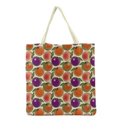 Fruit Tree Salad Pattern Grocery Tote Bag by emilyzragz