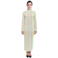 Pattern Background Texture Turtleneck Maxi Dress