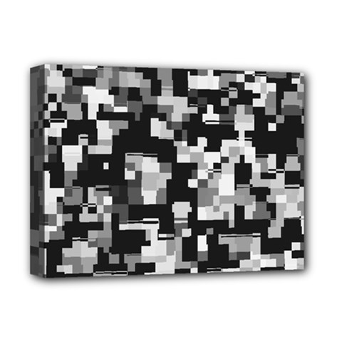 Noise Texture Graphics Generated Deluxe Canvas 16  X 12  (stretched)  by Sapixe